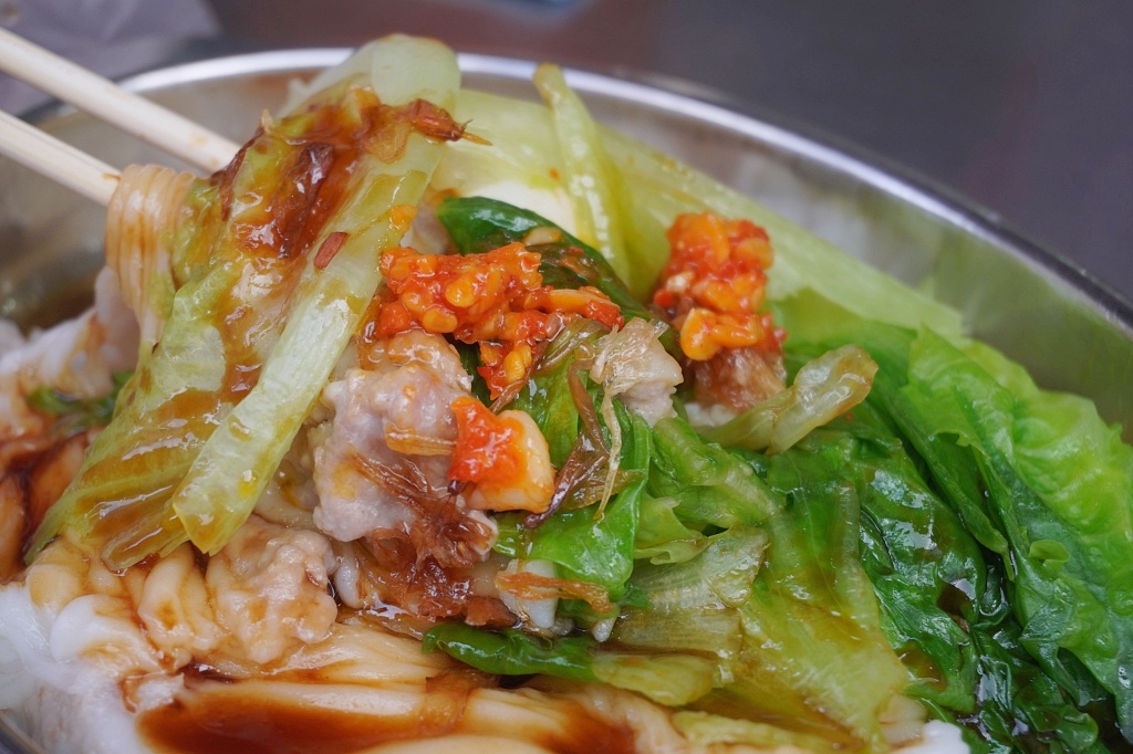 淡水老街美食「好好食廣東腸粉」現點現做有夠滑嫩特製辣椒一定要加（菜單、價格）