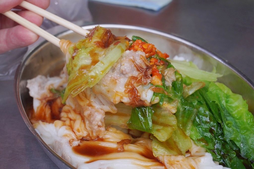 淡水老街美食「好好食廣東腸粉」現點現做有夠滑嫩特製辣椒一定要加（菜單、價格）