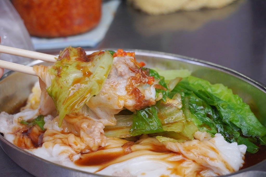 淡水老街美食「好好食廣東腸粉」現點現做有夠滑嫩特製辣椒一定要加（菜單、價格）