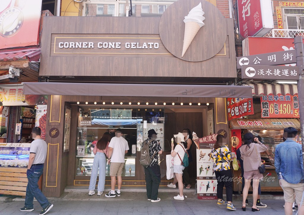 淡水老街美食｜CornerCone 酷礦美式手作霜淇淋｜造型狗狗冰拍照打卡超吸睛