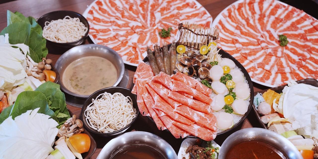 丰明殿淡水店 大肉盤買一送一$495，嫩肩牛肉生食級干貝$599+瓜仔肉飯無限吃（菜單、價格） @Stancy Teacher 美味異想世界