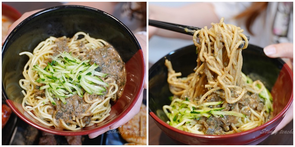 士林夜市小吃「吉彖食堂」 皮蛋麻醬涼麵加入特製辣醬濃郁好過癮 @Stancy Teacher 美味異想世界