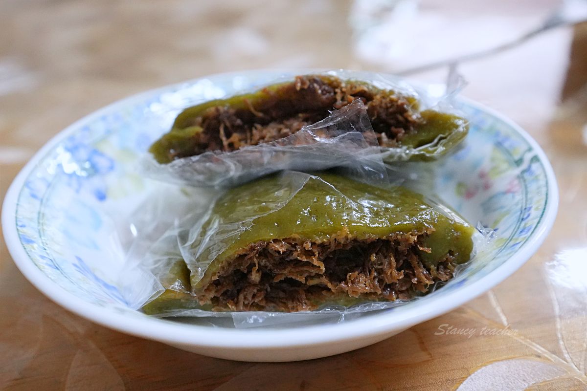 南投埔里美食，菊肉圓，一圓三吃超過癮，最後加大骨高湯整碗吃得連渣都不剩