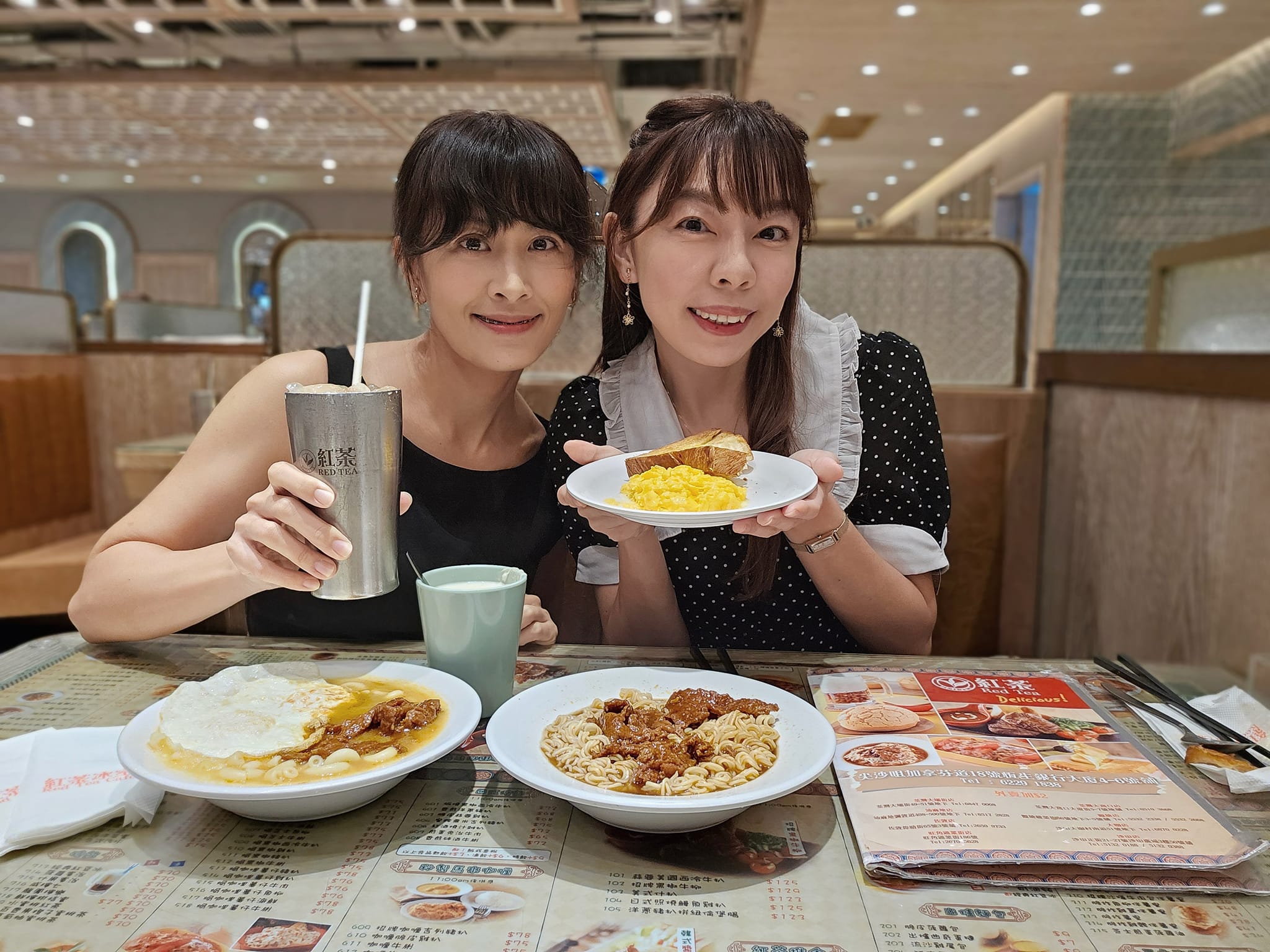 香港茶餐廳「紅茶冰室」醒晨早餐最划算招牌沙嗲牛肉麵丹麥酥+嫩滑炒蛋必吃