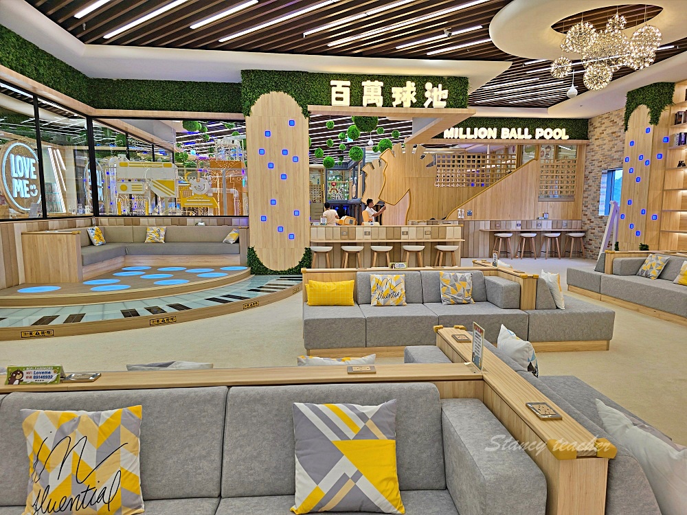 「樂米樂園新店北美館」新店裕隆城新開幕超夢幻百萬球池450坪室小孩放電好所在