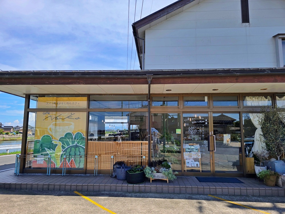 鳥取柯南小鎮咖啡廳「cafe no—ka カフェノーカ」西瓜農經營的咖啡館西瓜冰沙必點