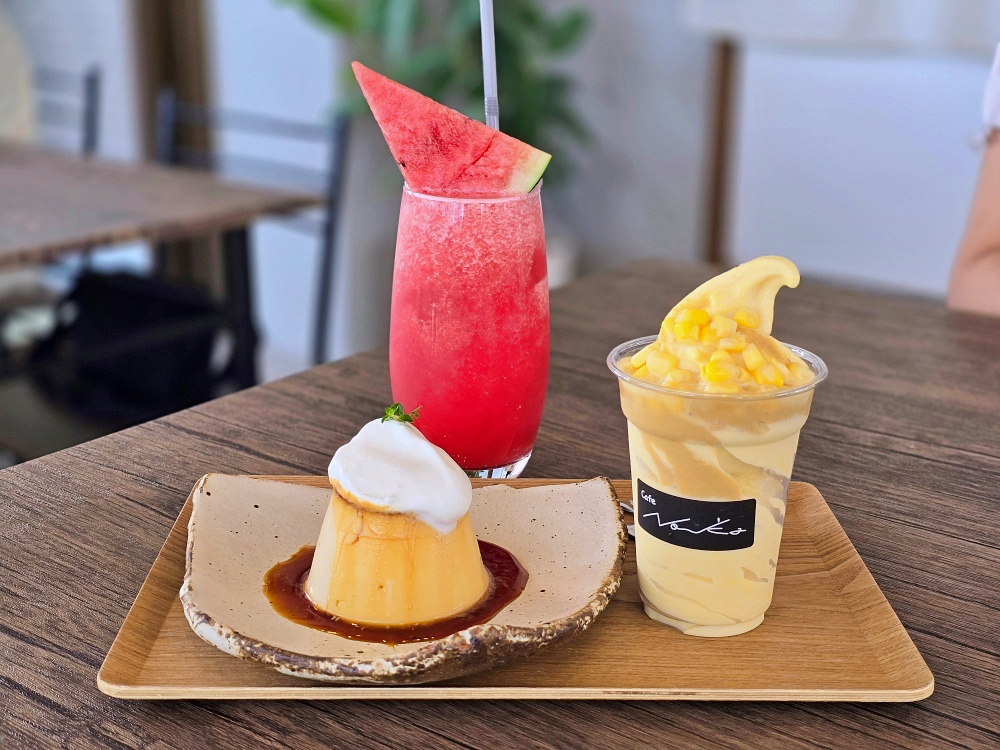 鳥取柯南小鎮咖啡廳「cafe no—ka カフェノーカ」西瓜農經營的咖啡館西瓜冰沙必點 鳥取柯南小鎮咖啡廳「cafe no—ka カフェノーカ」西瓜農經營的咖啡館西瓜冰沙必點