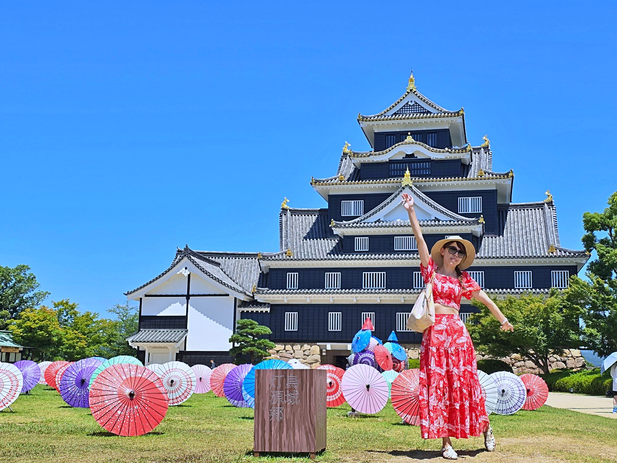 【岡山自由行景點】岡山後樂園、岡山城（烏城）隱藏版河畔茶屋又美又好吃 @Stancy Teacher 美味異想世界