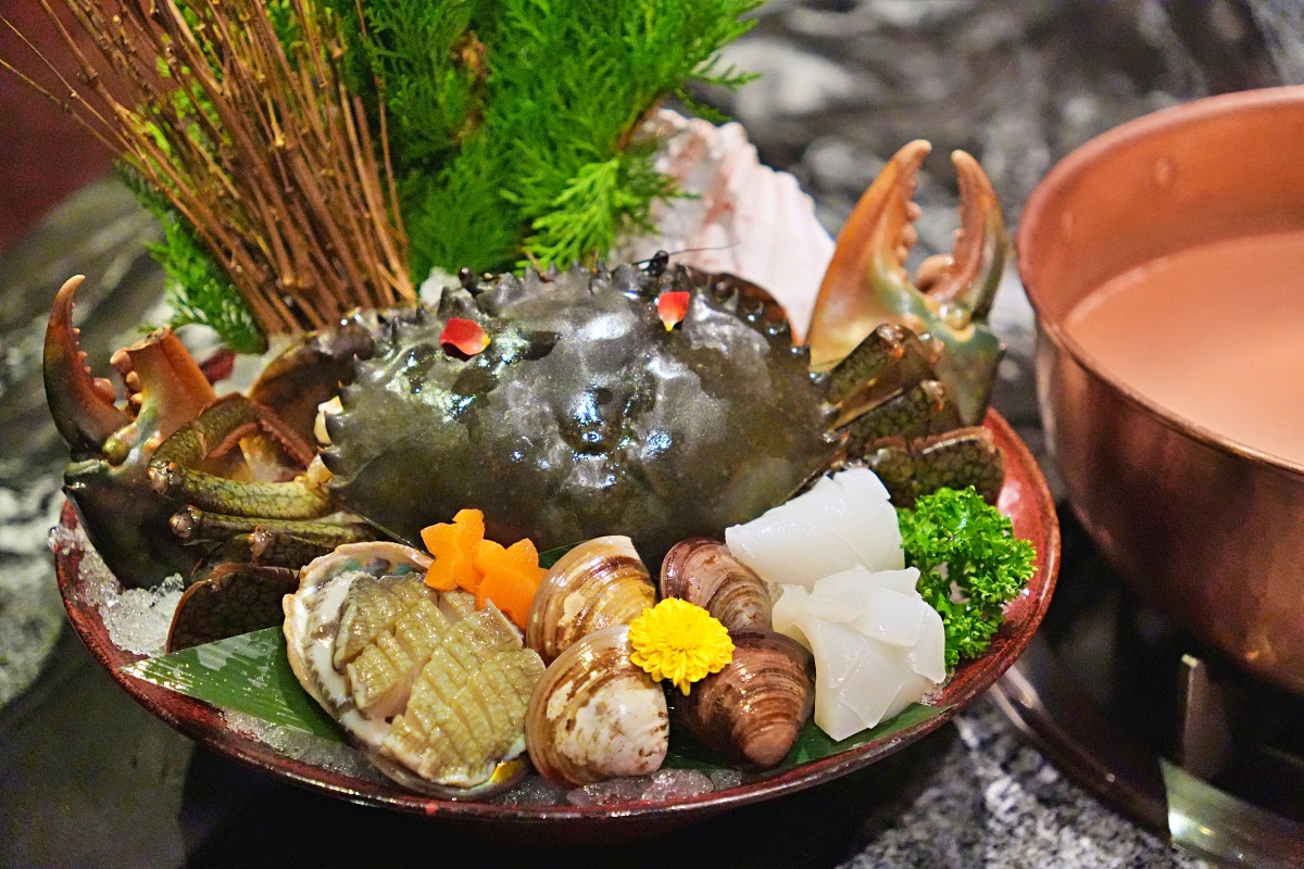 文華東方飯店餐廳推薦「但馬家涮涮鍋 」高級山海雙人海陸餐（秋季限定秋蟹）
