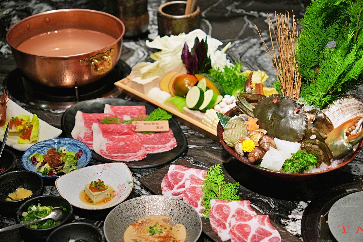 文華東方飯店餐廳推薦「但馬家涮涮鍋 」高級山海雙人海陸餐（秋季限定秋蟹）