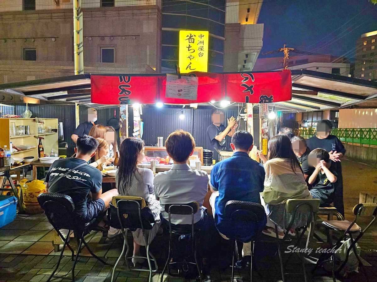 福岡中洲屋台推薦 Tacchan 宵夜記｜屋台必吃串燒、明太子享受道地夜晚氛圍