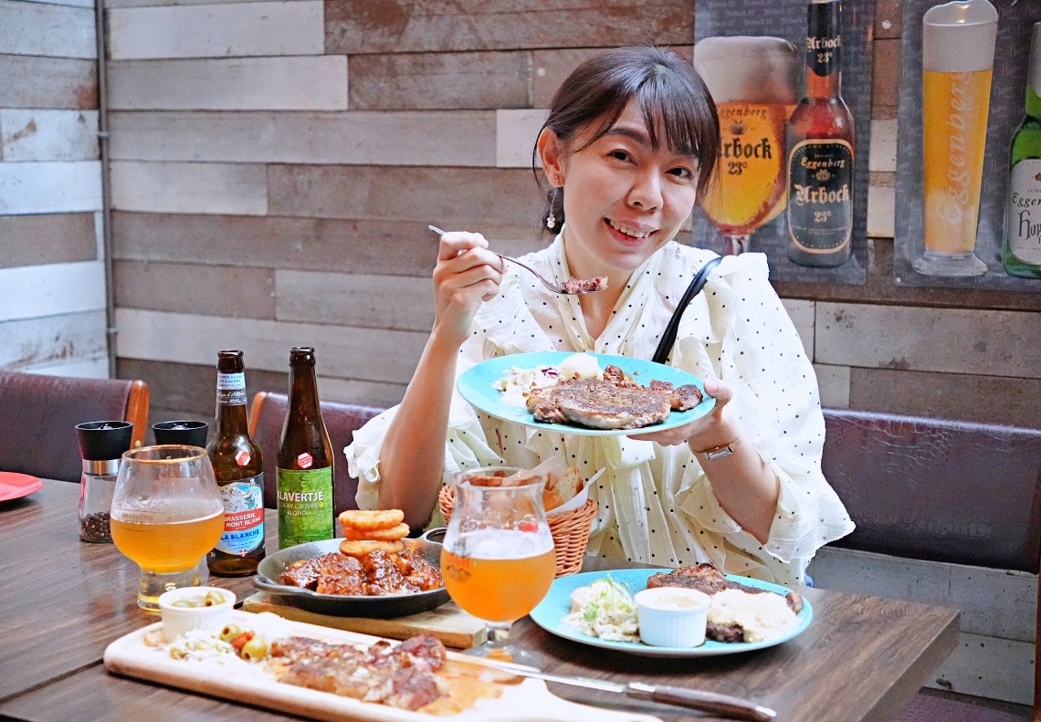 台北東區牛排推薦｜ABV 美式餐酒館敦化店必吃煙燻牛排搭配精釀啤酒！氣氛超嗨的肉食派對餐廳