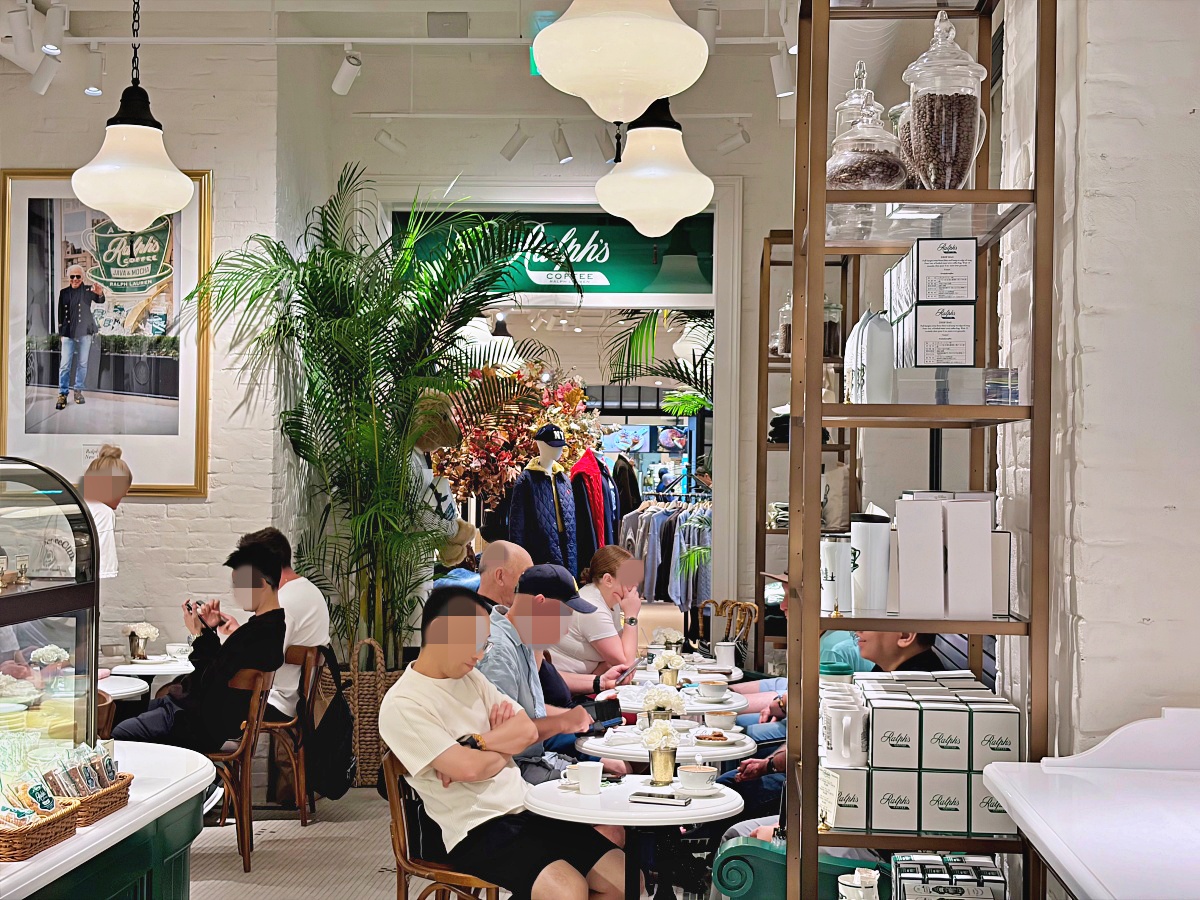 【大阪心齋橋咖啡廳推薦】POLO RALPH LAUREN CAFÉ｜制服熊迎賓、京都抹茶拿鐵＆限定紀念品太好逛
