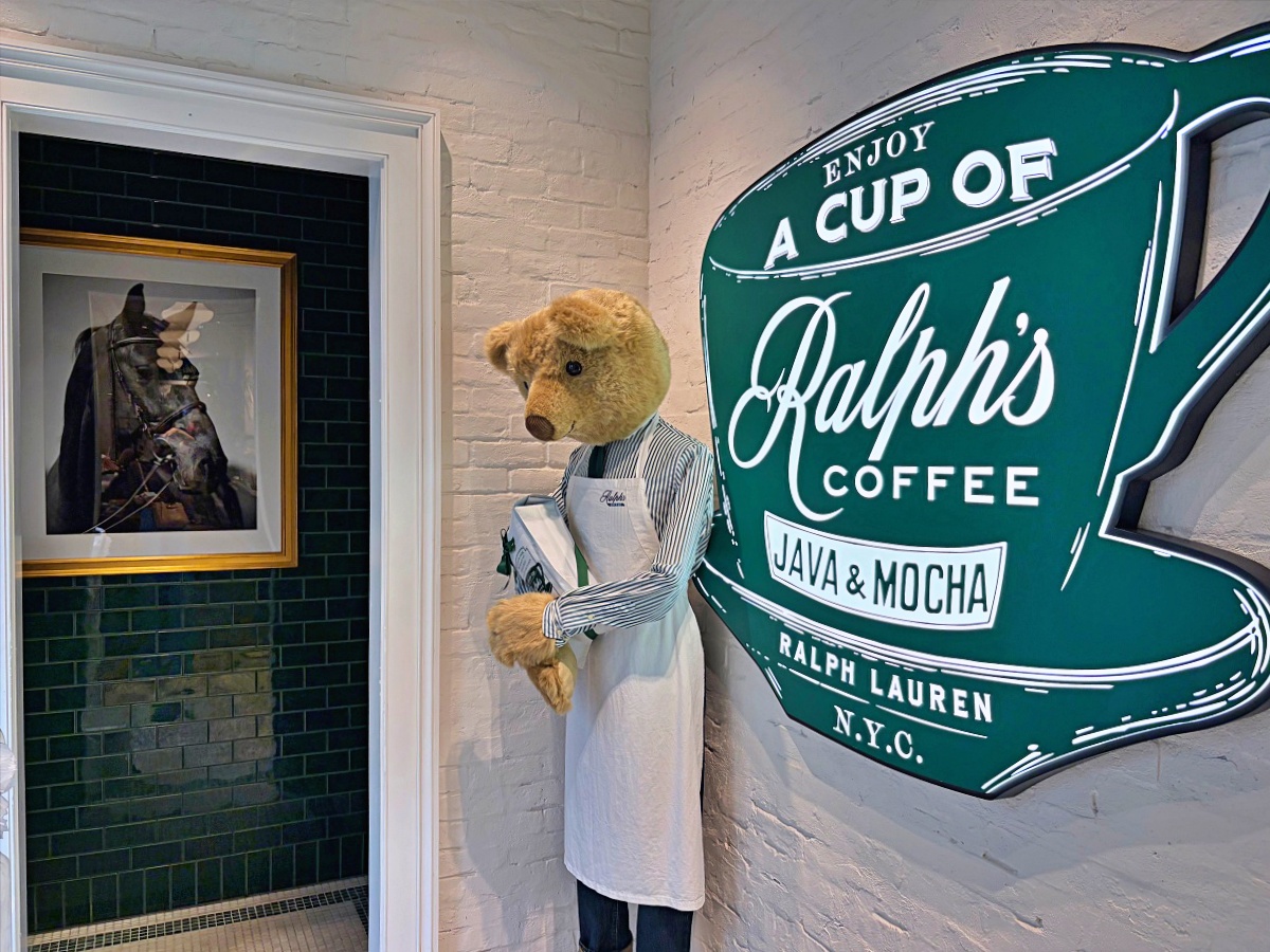 【大阪心齋橋咖啡廳推薦】POLO RALPH LAUREN CAFÉ｜制服熊迎賓、京都抹茶拿鐵＆限定紀念品太好逛