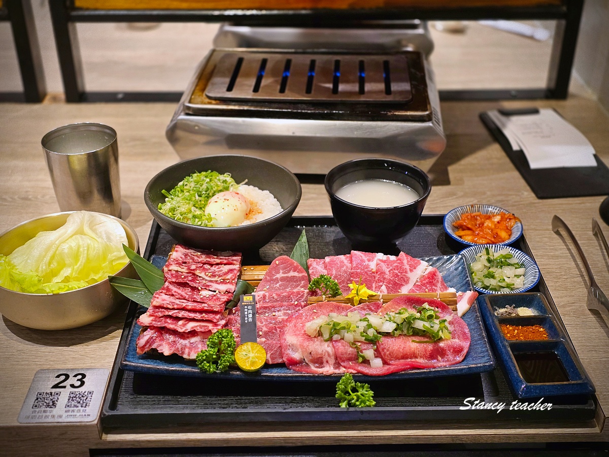 燒肉Smile台中一中店｜一中街平價燒肉適合誰？菜單、肉盤與排煙心得