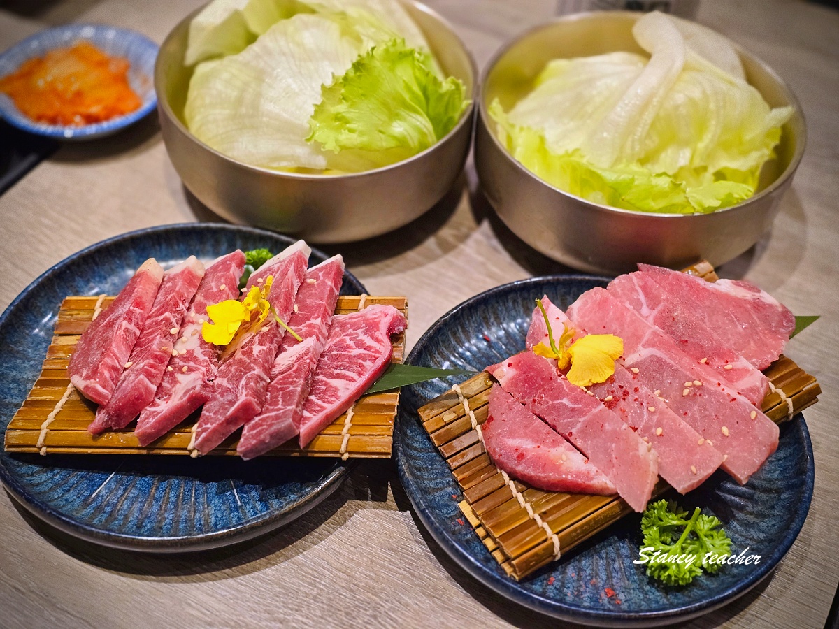 燒肉Smile台中一中店｜一中街平價燒肉適合誰？菜單、肉盤與排煙心得