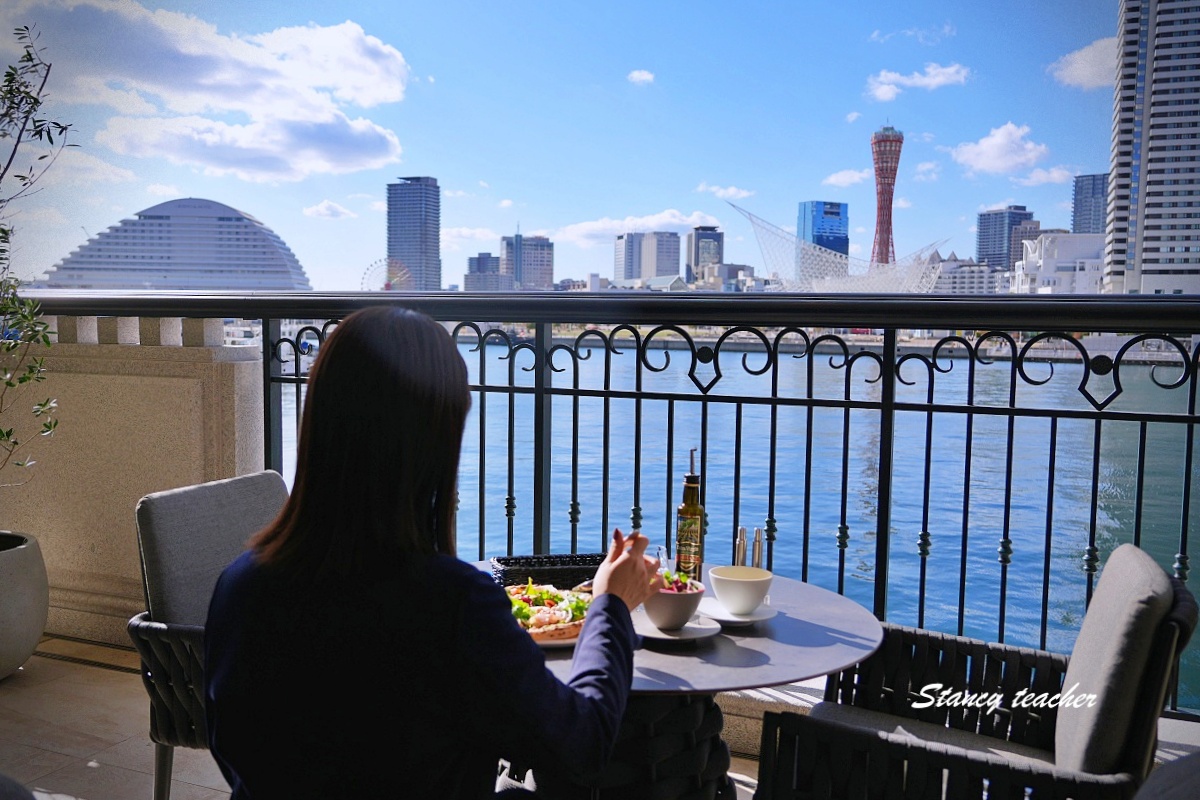 【神戶港景餐廳推薦】Restaurant Cafe Terrace ami KOBE｜神戶港第一排露台用餐心得、菜單價格整理 @Stancy Teacher 美味異想世界