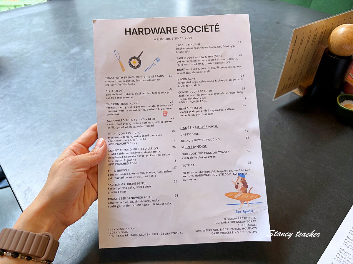 墨爾本必吃早午餐推薦｜Hardware Société 在地人激推！絕美法澳料理與隱藏版兒童咖啡 Babychino