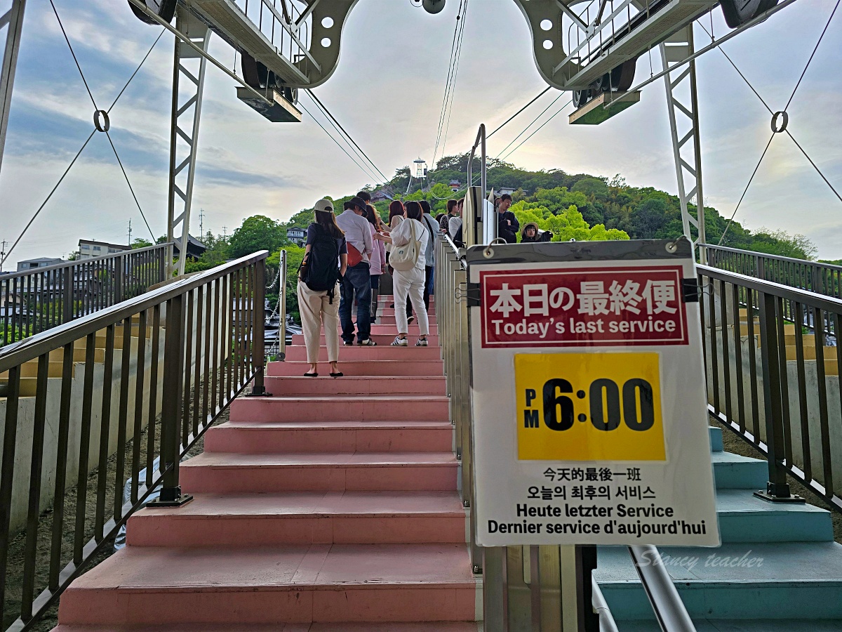 尾道千光寺與山坡街景，從高處往下走較省力