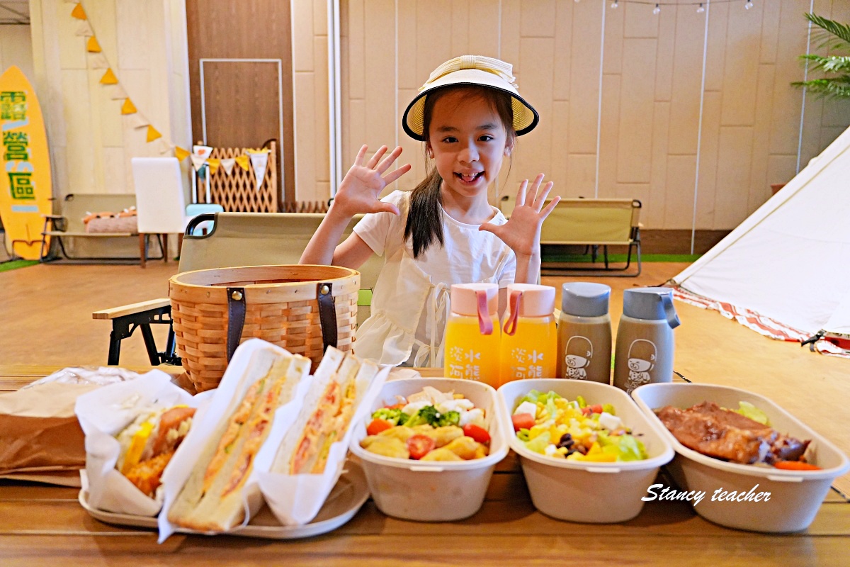 福容大飯店淡水漁人碼頭住宿推薦｜淡水親子飯店二天一夜，POPA露營主題房、田園西餐廳Buffet、淡江大橋夜景一次玩