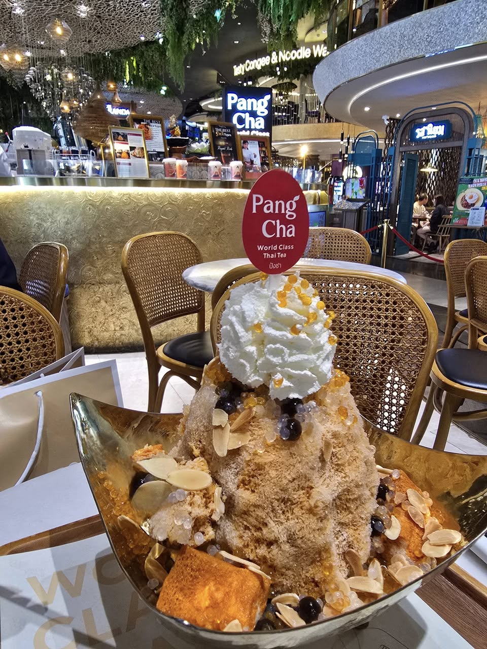 Pang Cha EmSphere 曼谷泰奶推薦｜EmSphere 美食甜點，世界級泰式奶茶必喝心得
