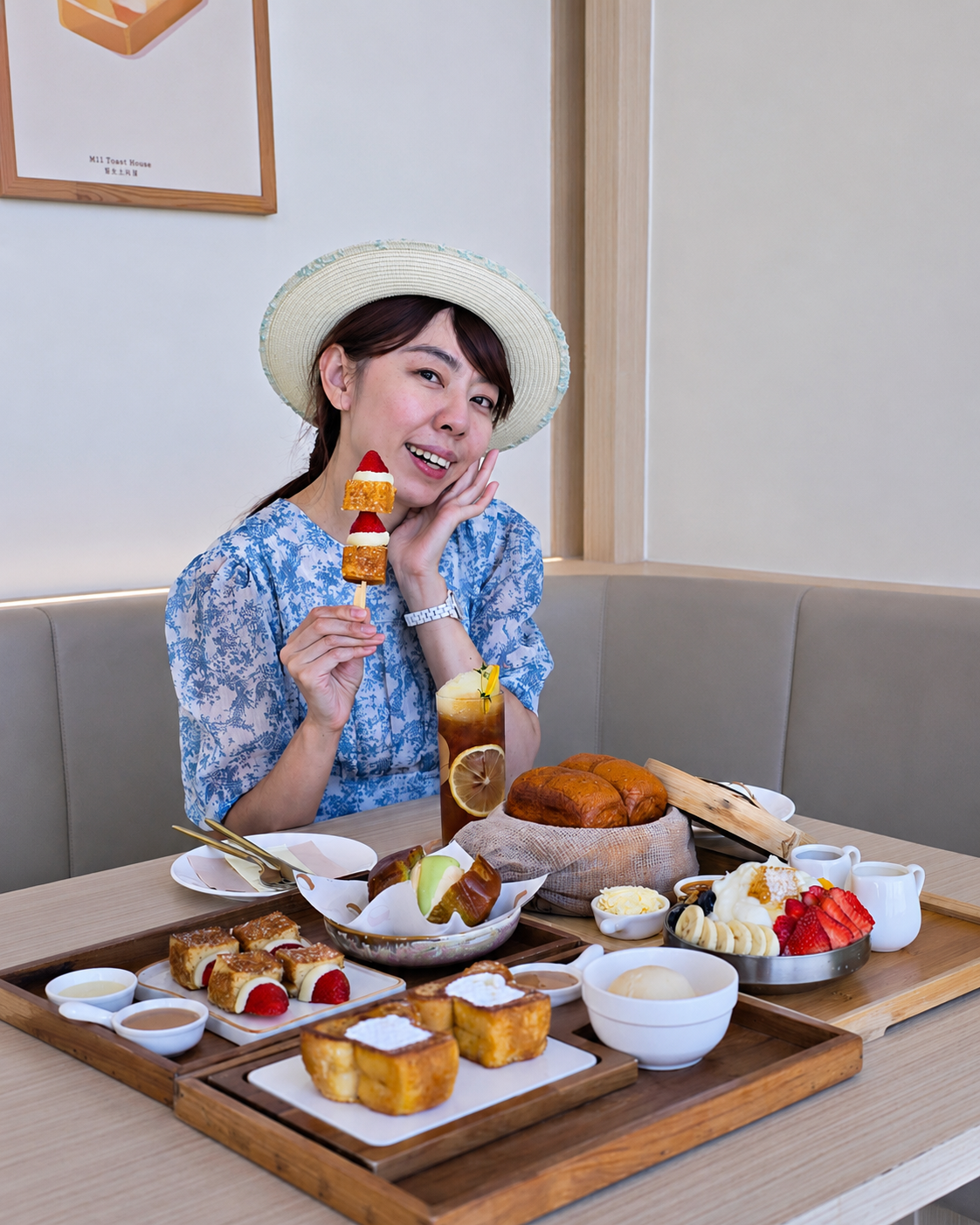 Mil Toast House Terminal 21 Rama 3｜曼谷河畔百貨韓國吐司咖啡廳，坐窗邊吃蒸吐司還能看昭披耶河