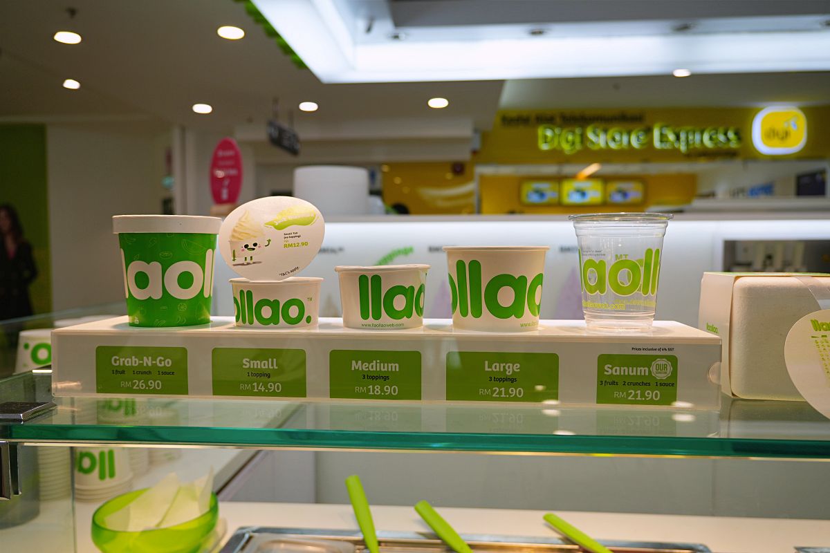 【沙巴亞庇甜點】llaollao 優格冰：Suria Sabah 逛街必吃清爽冰品，小孩也愛的健康系甜點