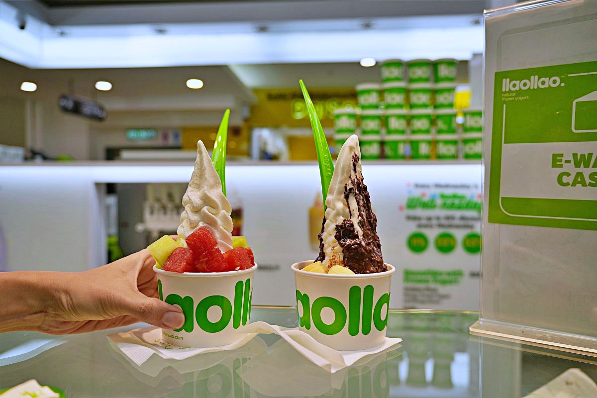 llaollao 優格冰沙巴雨天甜點休息