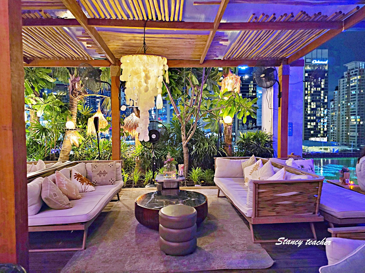 曼谷夜生活推薦｜TRIBE Sky Beach Club Bangkok，EmSphere 5樓超美網紅夜店酒吧