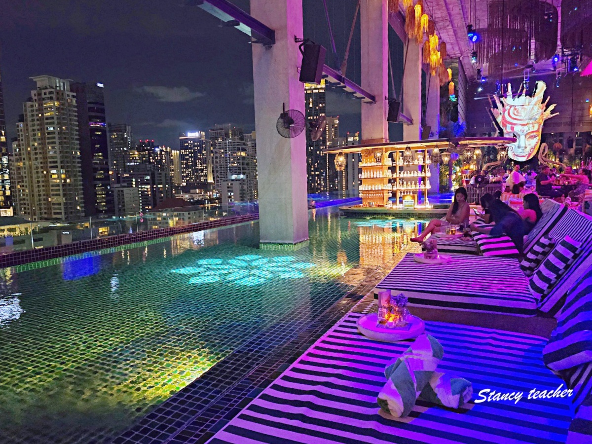 曼谷夜生活推薦｜TRIBE Sky Beach Club Bangkok，EmSphere 5樓超美網紅夜店酒吧