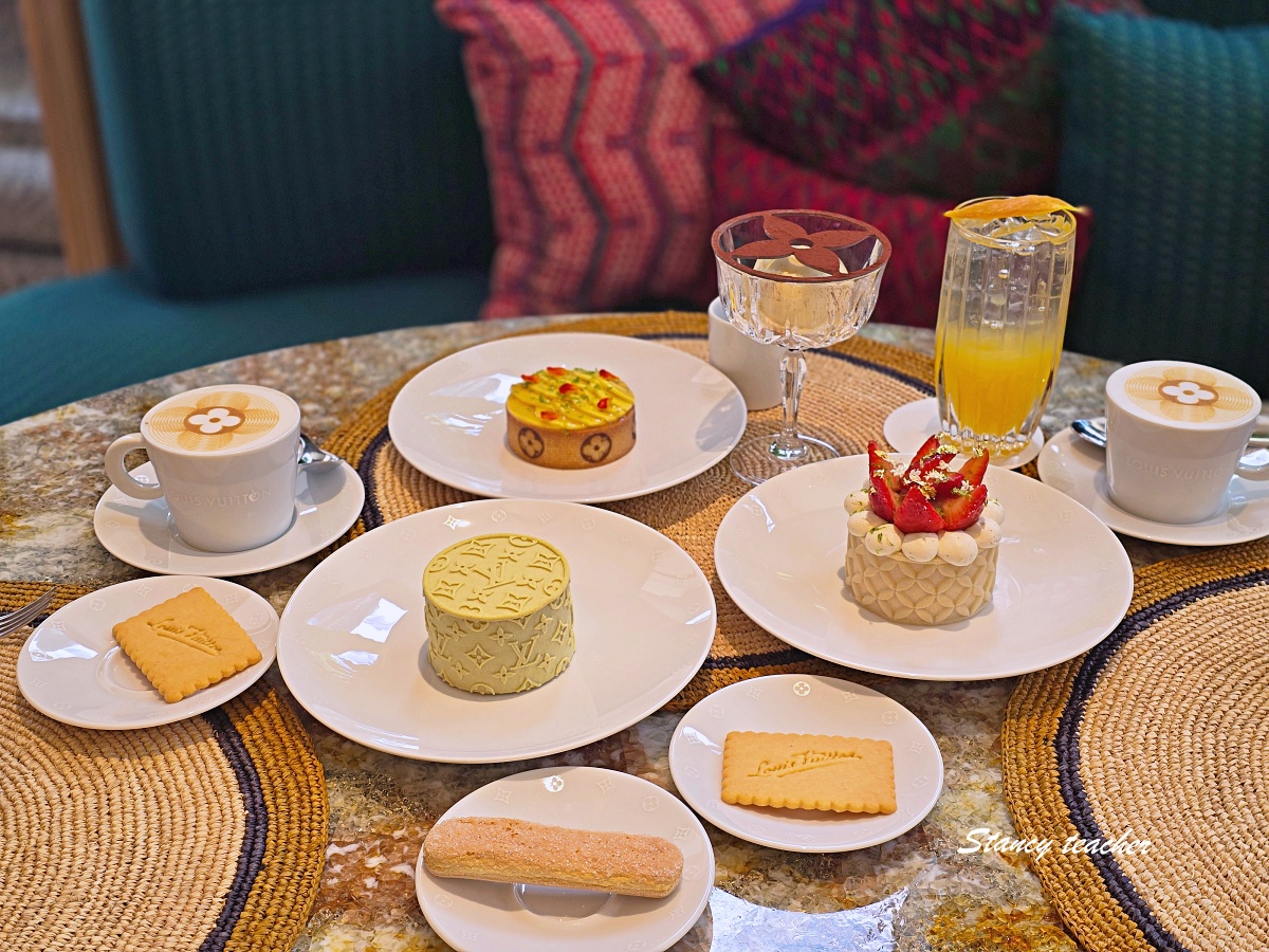 曼谷 LV 咖啡廳攻略｜LV The Place Bangkok 必拍 Logo 甜點，Le Café Louis Vuitton 訂位與菜單推薦