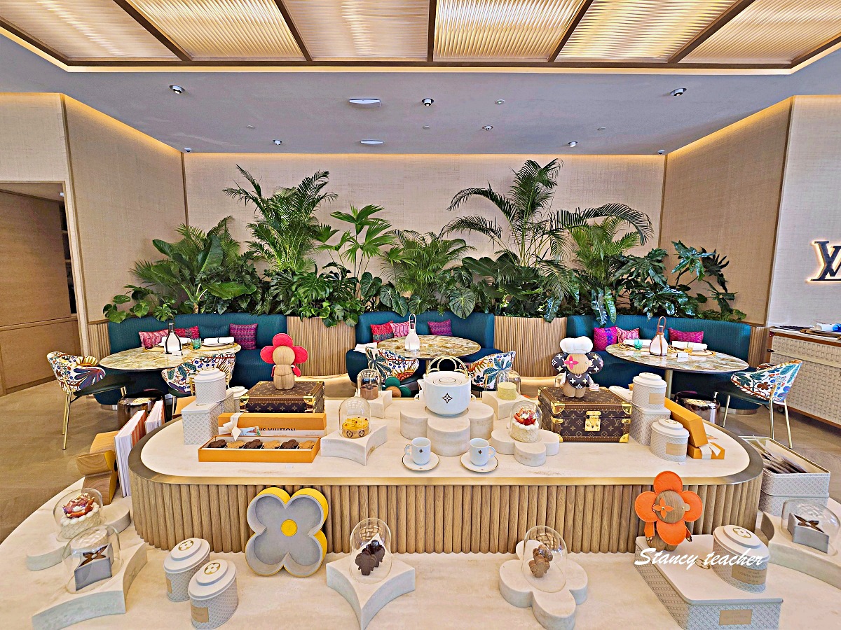 曼谷 LV 咖啡廳攻略｜LV The Place Bangkok 必拍 Logo 甜點，Le Café Louis Vuitton 訂位與菜單推薦