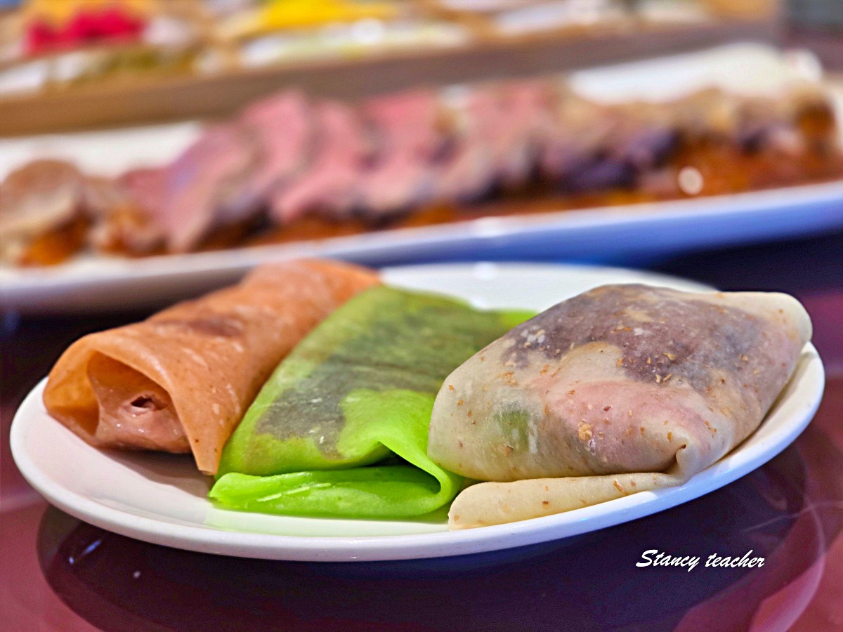 台北萬怡酒店烤鴨三吃推薦｜粵亮廣式料理四人聚餐剛剛好，片皮鴨、鴨粥、炒青菜吃完超飽