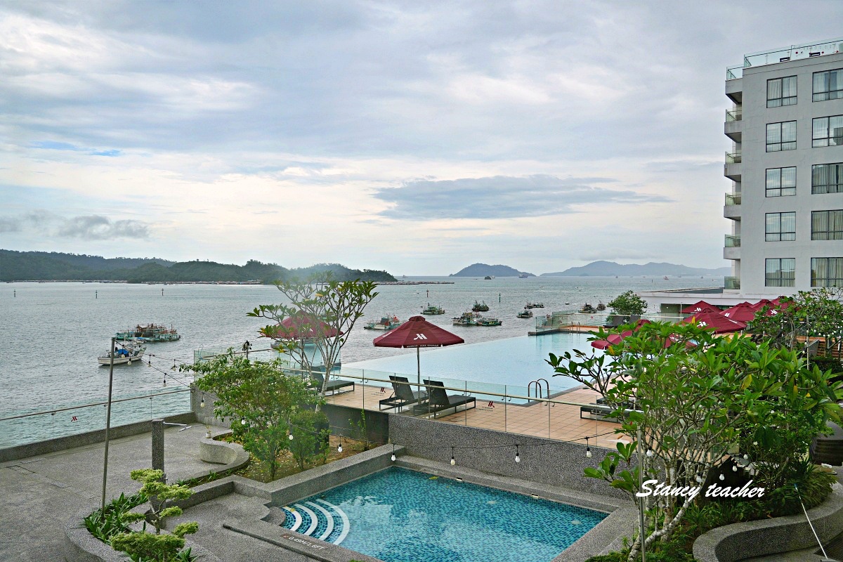 【沙巴市區酒店推薦】亞庇萬豪酒店 Kota Kinabalu Marriott Hotel｜海景房、無邊際泳池、早餐超豐富，住在市區看海好方便