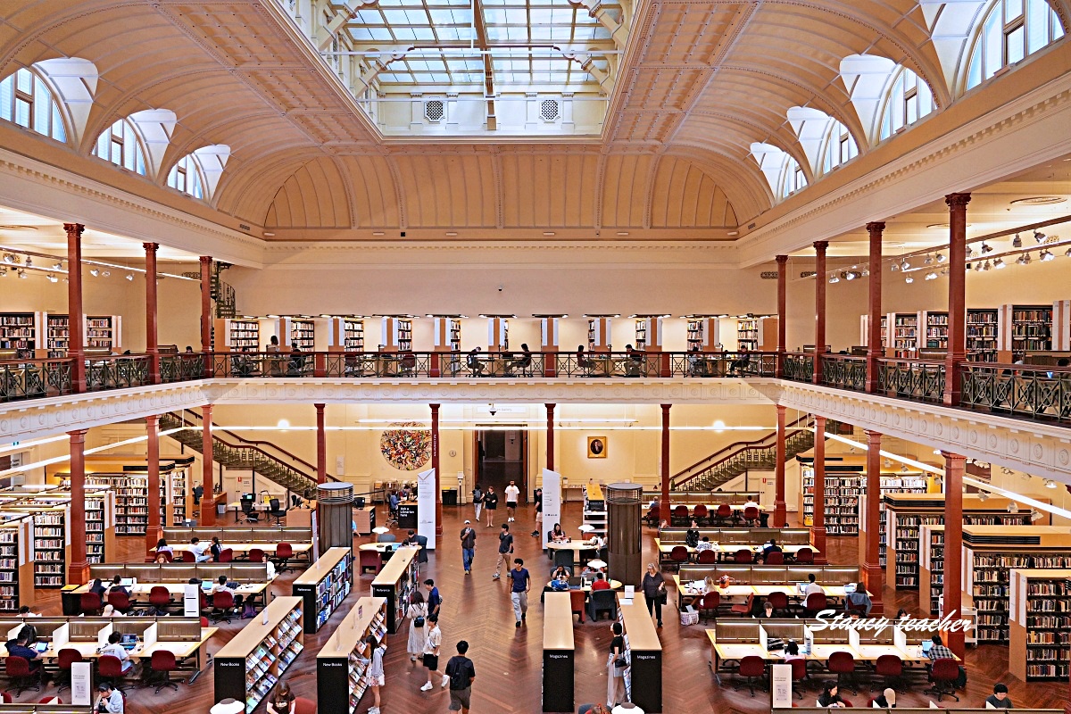 墨爾本圖書館 State Library Victoria｜維多利亞州立圖書館免費參觀，順遊監獄紀念館 @Stancy Teacher 美味異想世界
