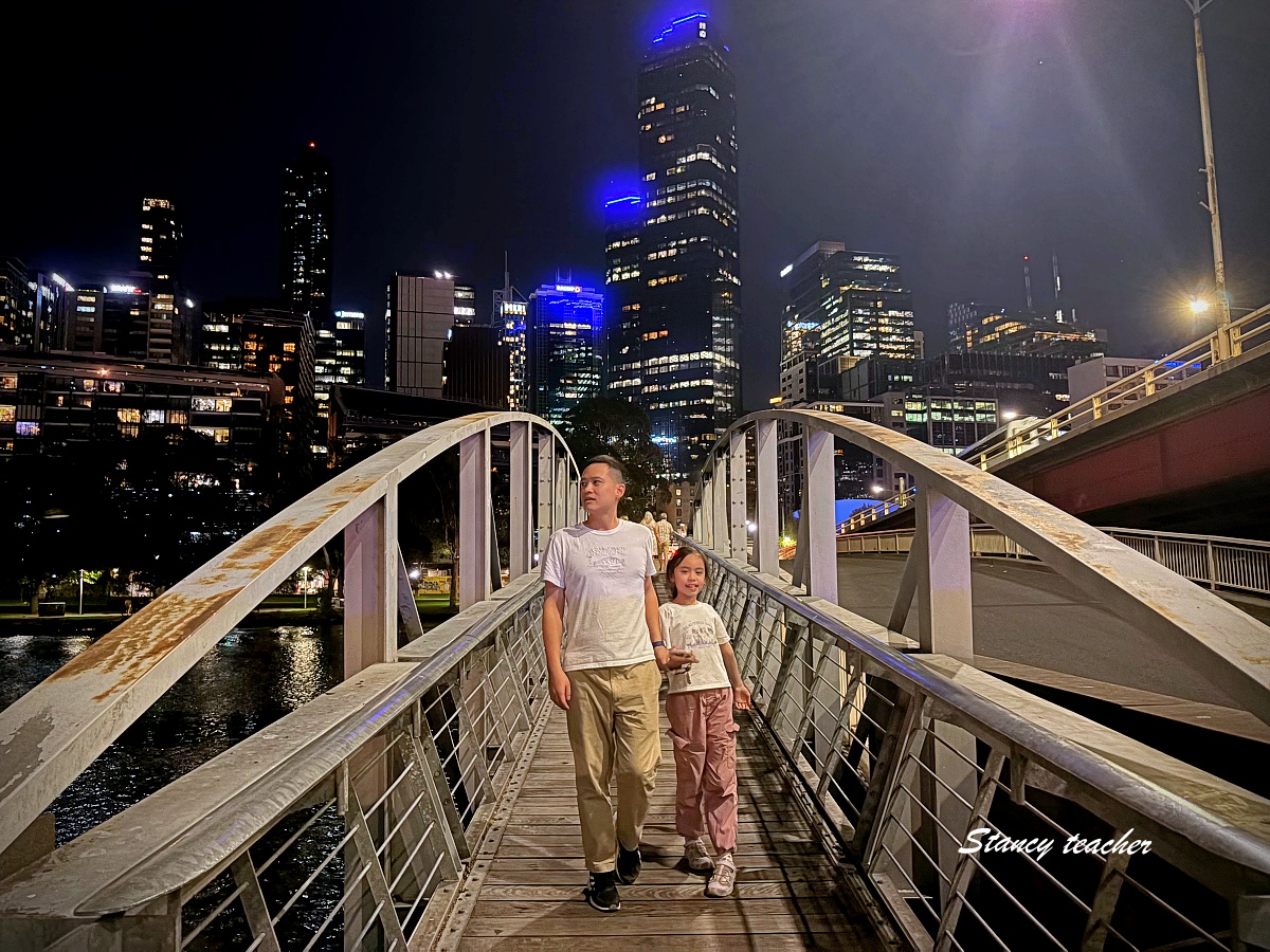 墨爾本夜景推薦｜Southbank 亞拉河夜景散步，Crown Melbourne 火焰秀晚上必看