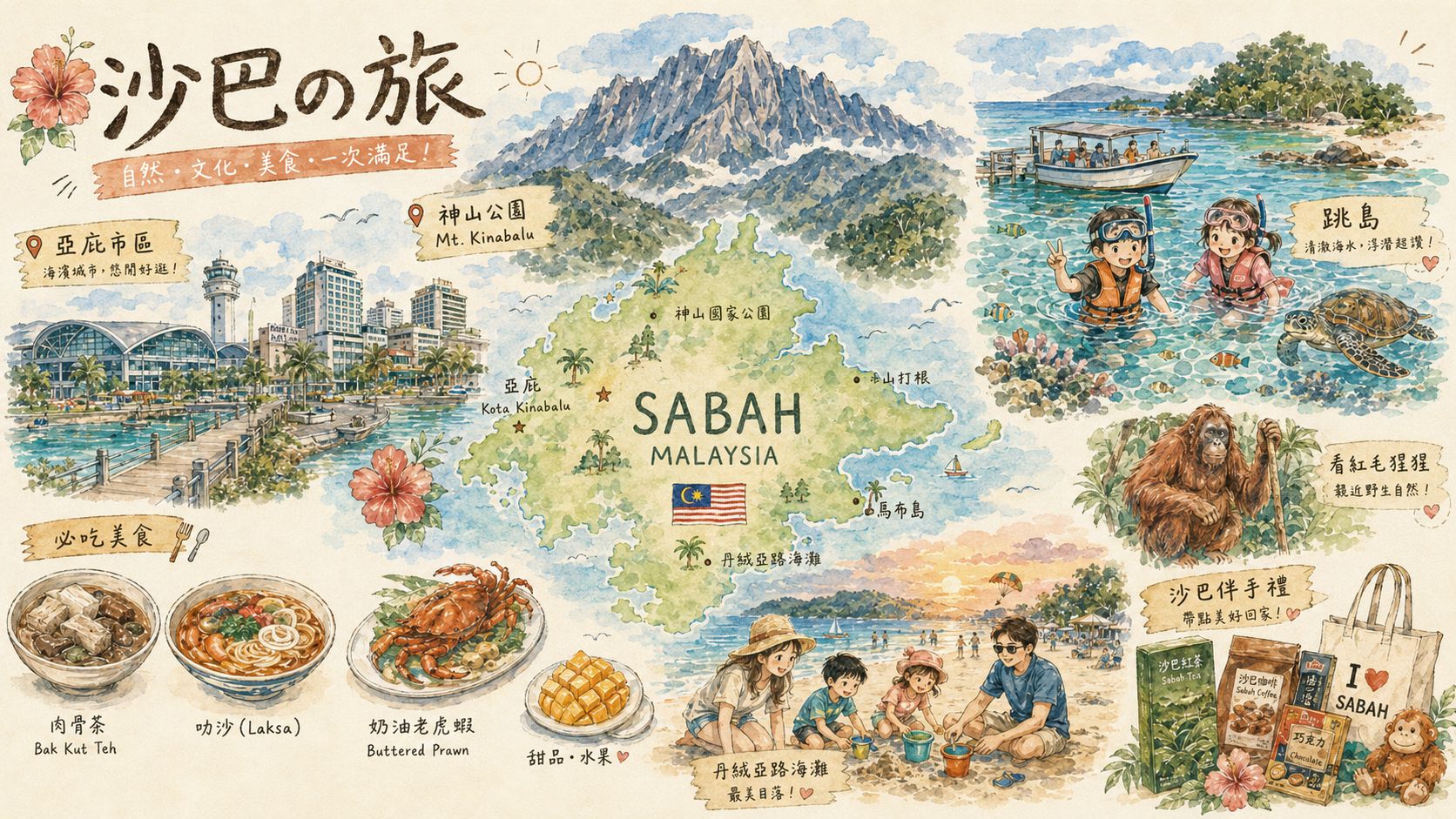 沙巴自由行攻略|亞庇交通、住宿、景點、美食、親子行程完整規劃 沙巴自由行攻略|亞庇交通、住宿、景點、美食、親子行程完整規劃